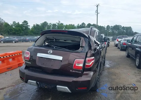 2017 Nissan Armada Platinum из США, поврежденный, VIN JN8AY2NF0H9301014